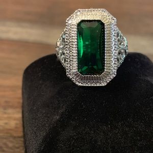 New! Alchemy63 Handmade Sterling Emerald Ring